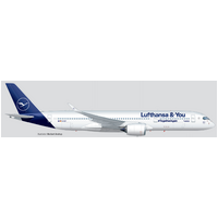 Herpa 1/500 Lufthansa Airbus A350-900 "Lufthansa & You" Diecast Plane