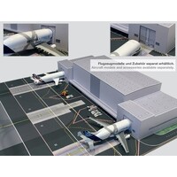 Herpa 1/500 Beluga Unloading Center - Kartonbausatz / cardboard construction set