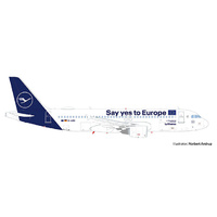 Herpa 1/200 Airbus A320 Lufthansa "Say Yes to Europe" "Sindelfingen" Diecast Aircraft