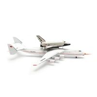 Herpa 1/400 AN-225 Mriya & Buran Space Orbiter Set - test flight (with probe) Diecast Model Aircraft