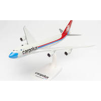 Herpa 1/250 Cargolux Boeing 747-8F "Not Without My Mask" Snap-Fit Plastic Aircraft