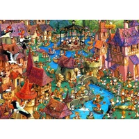 Heye 1000Pce Ruyer Bunnytown By Bugerman