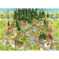 Heye 1000pcs Funky Zoo Black Forest