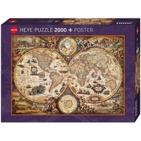 Heye 2000pc Map Art, Vintage World Jigsaw Puzzle