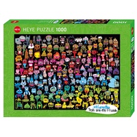 Heye 1000pc Burgerman, Doodle Rainbow Jigsaw Puzzle