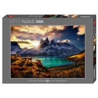 Heye 1000pc Von Humboldt Guanacos Puzzle