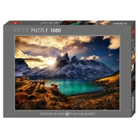 Heye 1000pc Von Humboldt Guanacos Puzzle