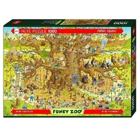 Heye 1000pc Funky Zoo, Monkey Habitat Jigsaw Puzzle