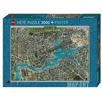 Heye 2000pc Map Art, City Of Pop Jigsaw Puzzle