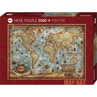 Heye 2000pce MAP ART, THE WORLD 