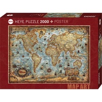 Heye 2000pce MAP ART, THE WORLD 