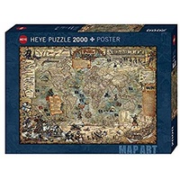 Heye 2000pc Map Art - Pirate World