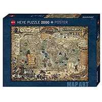 Heye 2000pc Map Art - Pirate World