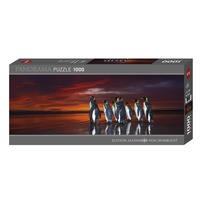Heye 1000pc Panorama King Penguins