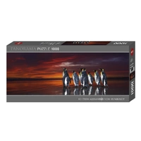 Heye 1000pc Panorama King Penguins