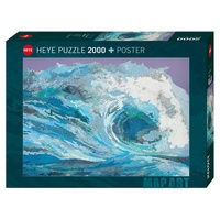 Heye 2000pc Map Art, Map Wave Jigsaw Puzzle