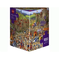 Heye 1000pc Ruyer, Bunny Battles Jigsaw Puzzle