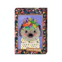 Heye 500pc Floral Friends, Hedgehog Jigsaw Puzzle