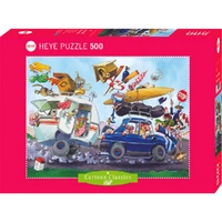 Jumbo 500pc Loup, Off On Holiday! Jigsaw Puzzle