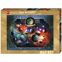 Heye Map Art Space World 1500pc Jigsaw Puzzle