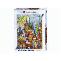 Heye 1000pc Charming Village, Red Arches Jigsaw Puzzle