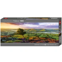 Heye 1000pc Panorama, Purple Bloom Jigsaw Puzzle