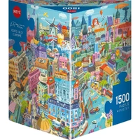 Heye 1500pc Triangular Box Vidak; Good Old Europe  Jigsaw Puzzle