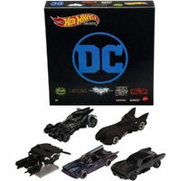 Hot Wheels 2021 Batman Batmobiles Premium 5pc Bundle
