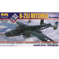 Hong Kong Models 1/32 B-25J Mitchell Glass Nose Plastic Model Kit