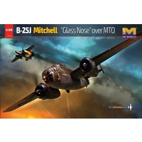 Hong Kong Models 1/32 B-25J Mitchell Glass Nose over MTO Plastic Model Kit