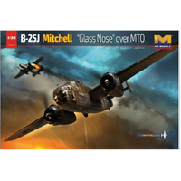 Hong Kong Models 1/32 B-25J Mitchell Glass Nose over MTO Plastic Model Kit