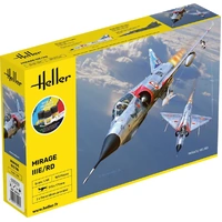 Heller 1/48 Mirage IIIE/RD Plastic Model Starter Set