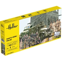 Heller 1/72 Sainte-Mère-Eglise Scene Plastic Model Kit
