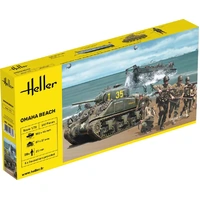 Heller 1/72 Omaha Beach Scene Plastic Model Kit
