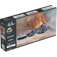 Heller 1/400 STARTER KIT Bismarck + Tirpitz TWINSET Plastic Model Kit