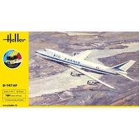 Heller 1/125 STARTER KIT B747 Air France Plastic Model Kit