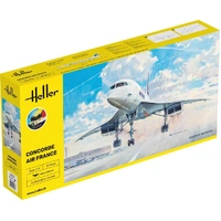 Heller 1/72 STARTER KIT Concorde Air France Plastic Model Kit