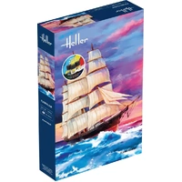 Heller 1/200 Starter Kit Flying Cloud Includes: Cement Brush and Main Paints