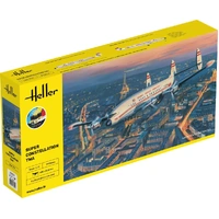 Heller 1/72 STARTER KIT Super Constellation TWA Plastic Model Kit