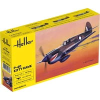 Heller 1/72 P-40 Kitty Hawk Plastic Model Kit