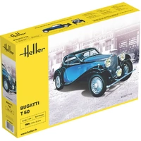 Heller 1/24 Bugatti T 50 Plastic Model Kit