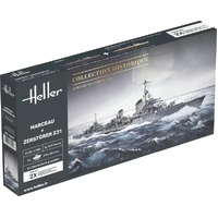 Heller 1/400 Marceau + Zerstörer Z31 TWINSET Plastic Model Kit