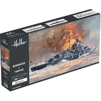 Heller 1/400 Bismarck + Tirpitz TWINSET  Plastic Model Kit