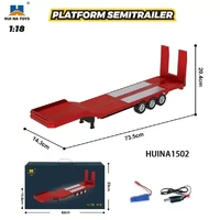 [Scratch and Dent] Huina 1/18 Flatbed Trailer (Red)
