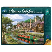Holdson 1000pc Picture Perfect 5 Cottage Canal Jigsaw Puzzle