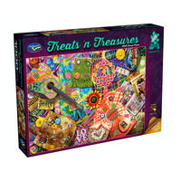 Holdson 1000pc Treats & Treasure 3 Flower Power Jigsaw Puzzle