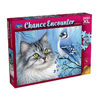 Holdson 500pc Chance Encounter Blue Winter Jigsaw Puzzle