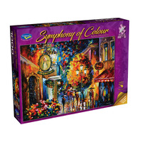 Holdson 1000pc Symphony Of Colour Cafe Jigsaw Puzzle