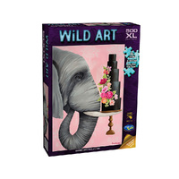 Holdson 500pc Wild Art Elephant xl Jigsaw Puzzle