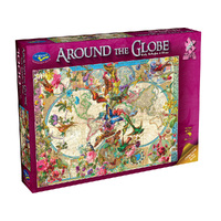 Holdson 1000pc Around The Globe Birds, Butterflies & Blooms Jigsaw Puzzle